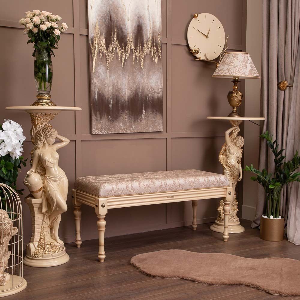 Банкетка Классика 2 Айвори Каледония Бисскоти