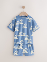 Пижама для мальчика Next AC0-920, 3 шт., Кирпичный, Синий, Горчичный