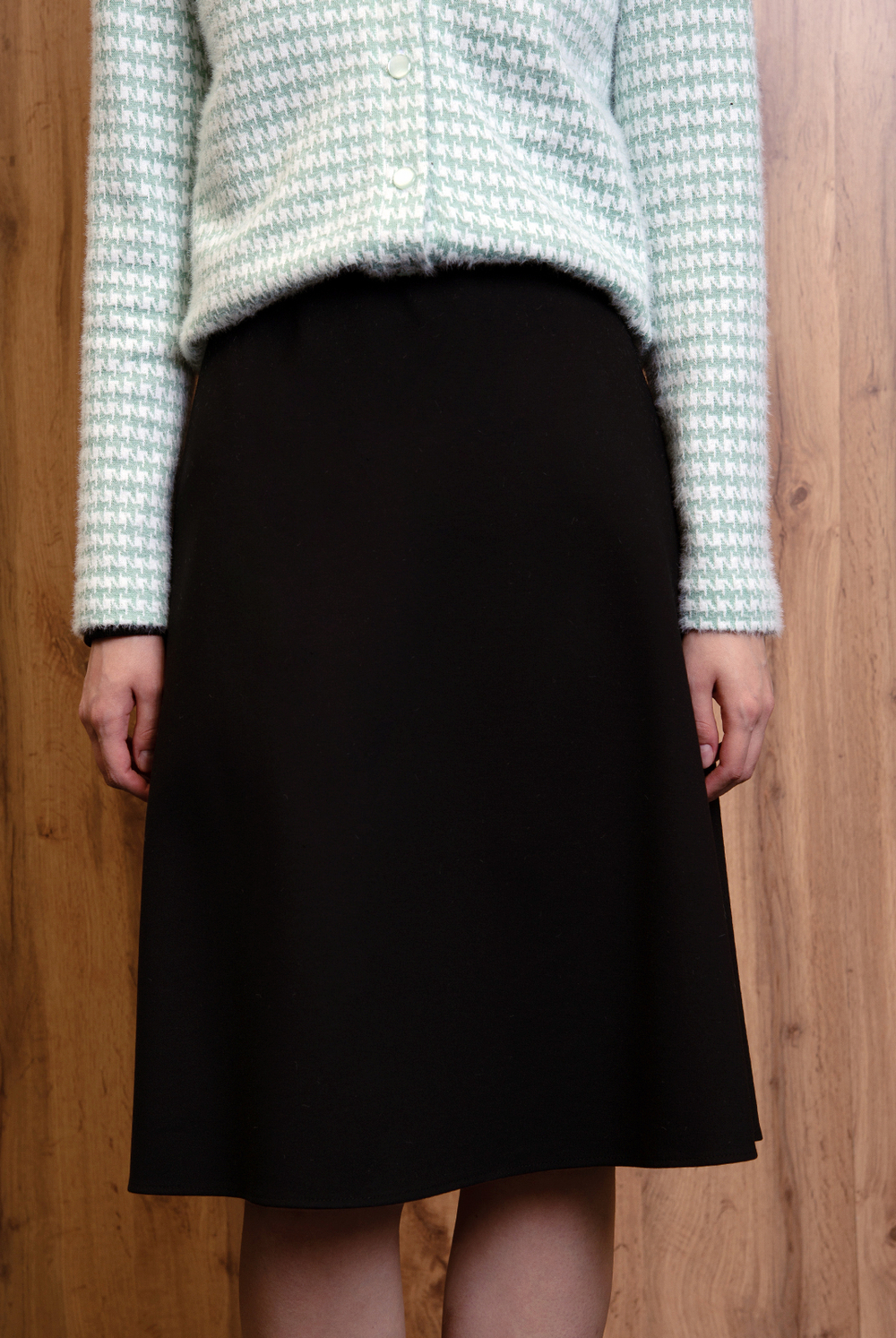 Юбка женская 4147АПВ, черный #234Ча014147АПВ