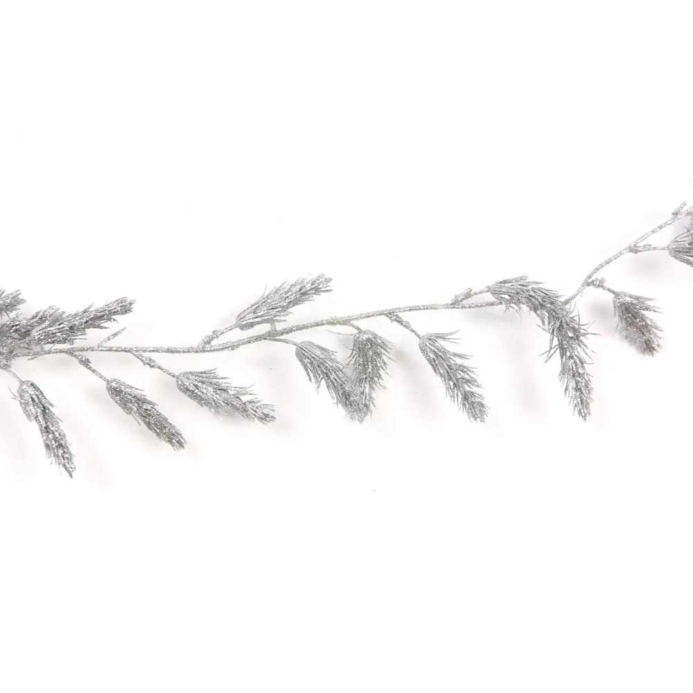 Украшение новогоднее «Сияющая хвоя» 1,80 м, Серебро