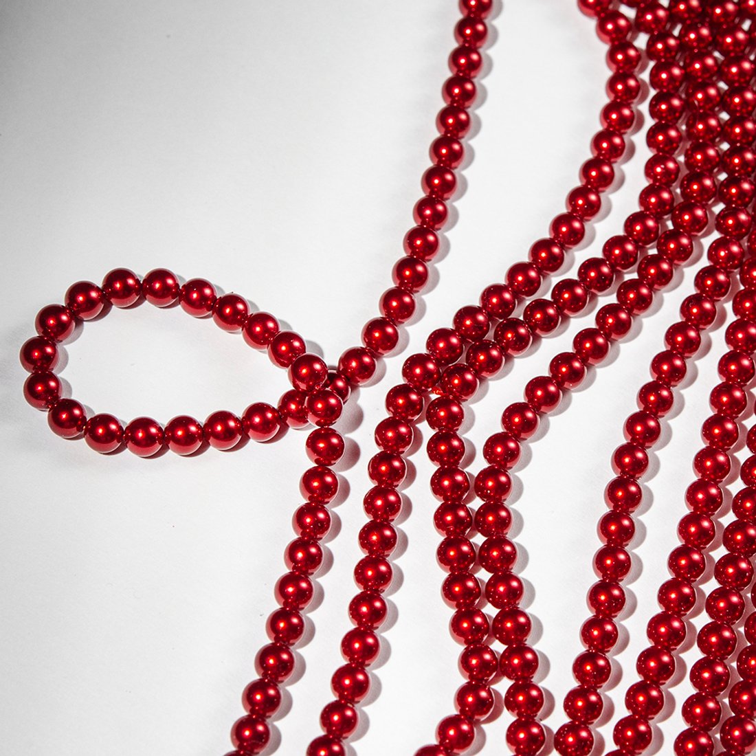 Хрустальный жемчуг, оттенок "Красный", шар 6мм, улучшенное покрытие