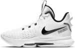 Nike Witness 5 EP shock absorption, non-slip, wear-resistant, low-cut actual combat basketball shoes for men and women with the same milk white and black domestic version