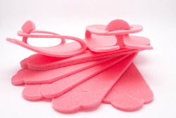 Стельки Вьетнамки Изолон Розовый 5мм, 25 пар