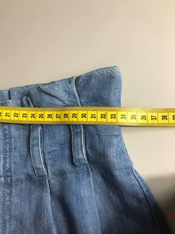 Джинсы-палаццо Bershka модные, маркировка М, визуально 46 размер