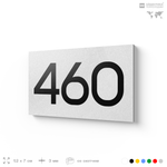 Номер на дверь 460, табличка на дверь для офиса, квартиры, кабинета, аудитории, склада, белая 120х70 мм, Айдентика Технолоджи