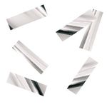 Конфетти "Прямоугольные серебряные" фольгированные, 500 гр