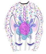 Пеньюар парикмахерский детский «Barber KIDS», единорожек, 140*100см