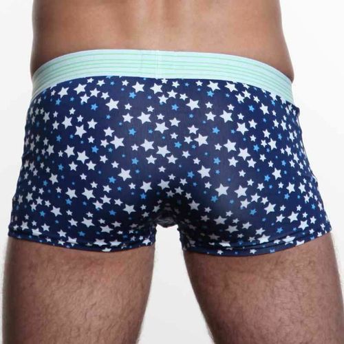 Мужские трусы боксеры синие со звездочками Diesel Stars Boxer