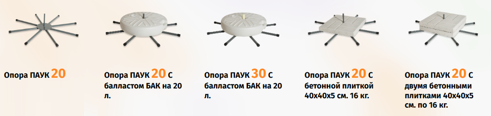 Мобильное основание ОПОРА ПАУК