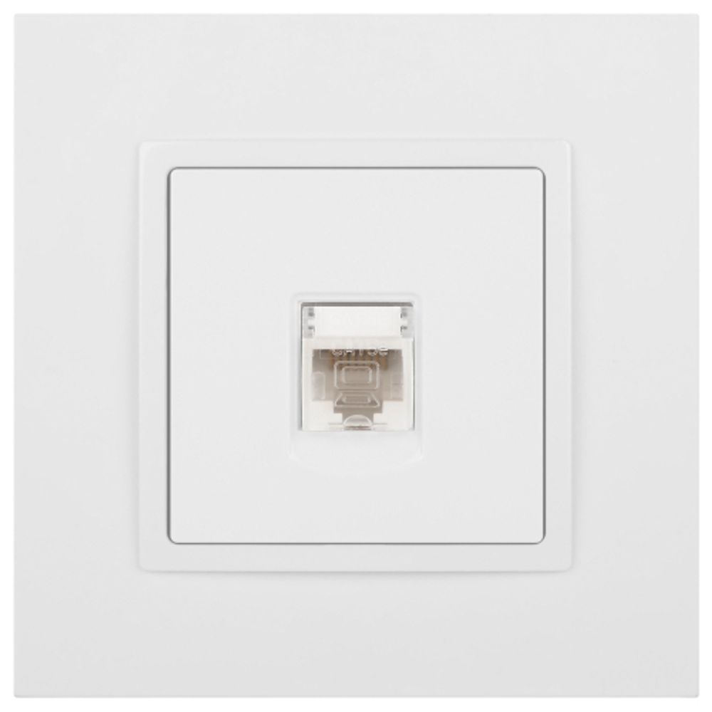 14-3107-01 ЭРА Розетка RJ45, IP20, белый | Elegance Белый