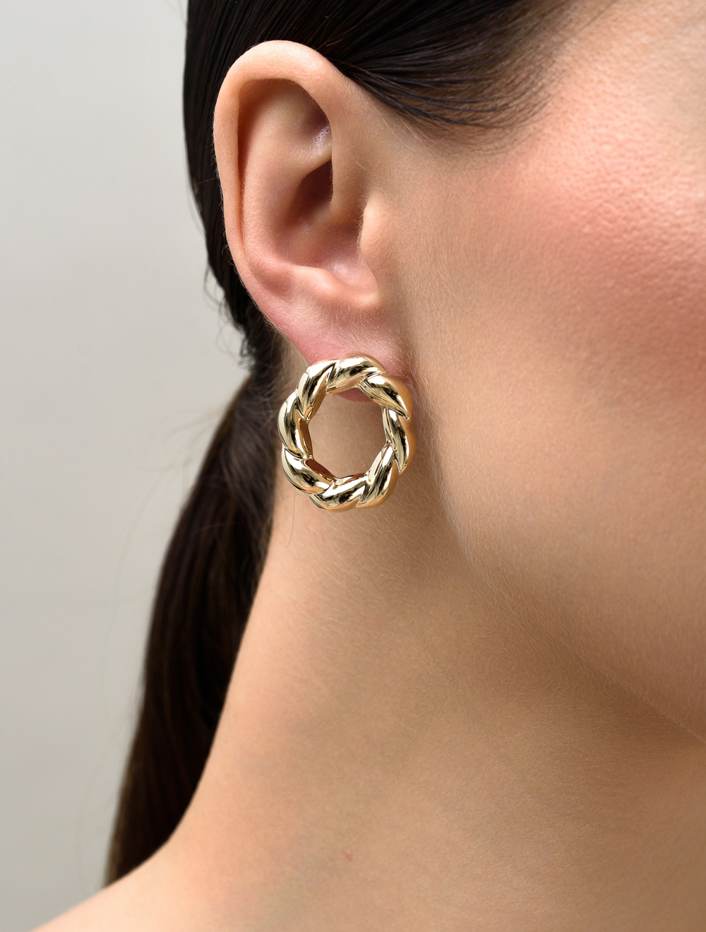 Серьги "Braid" Gold