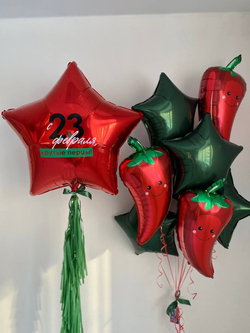 Воздушные шары С 23 февраля, крутые перцы! №2794