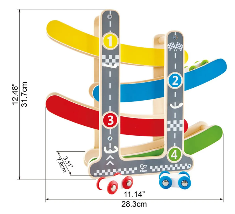 Детская деревянная игрушка Автотрек Быстрый переворот