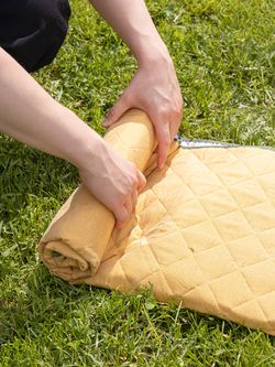 Плед для пикника и отдыха на пляже Smart Picnic, горчичный