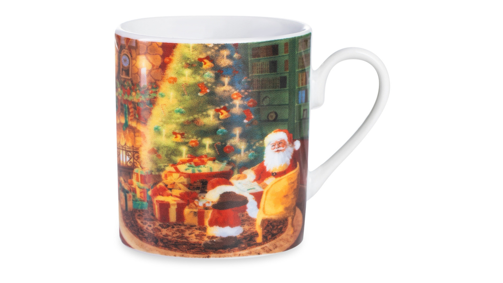 Набор чашек кофейных с блюдцем 6шт Lamart Noel Сюрприз Подарки Санты