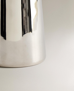 Zara Home Ваза из нержавеющей стали, цвет серый, 10 см
