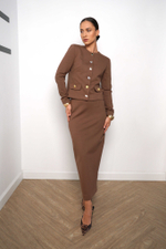 Юбка «Классика жанра» в шоколадном джерси