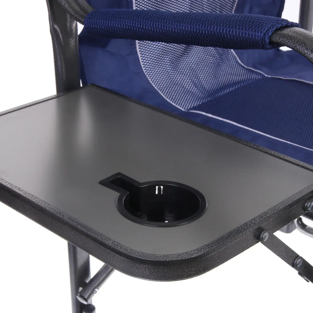 Кресло складное с подлокотниками до 100 кг SJ-0053, 52*62*92 см, цвет: синий, ТуристМастер