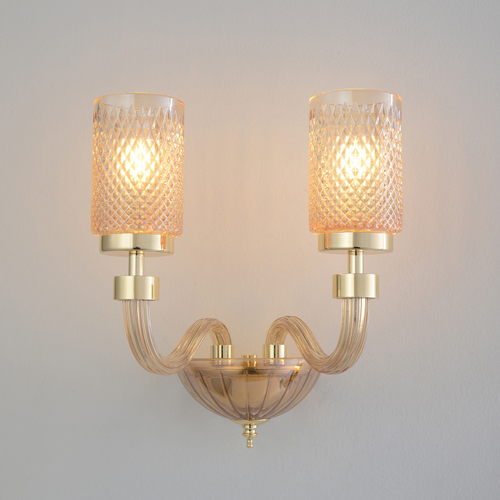 Настенный светильник Crystal Lux SILVESTRO AP2 AMBER