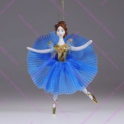 Ёлочная игрушка Балерина цветная
