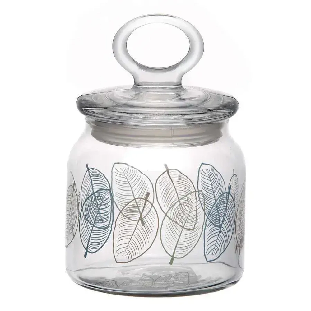 Банка с крышкой ЛИВС 575 мл 3 цв. (рис 41548)