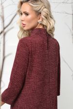 Платье бордовое трикотажное А-силуэта DStrend (Акция)