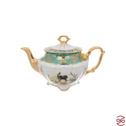 Чайный сервиз Repast Охота зеленая Мария-тереза 15 предметов на 6 персон