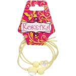 Резинки для волос детские 2шт «МЯТНЫЙ БУМ», сердечки и шарик, микс 5 цветов, d-5.5см (Кокетка)