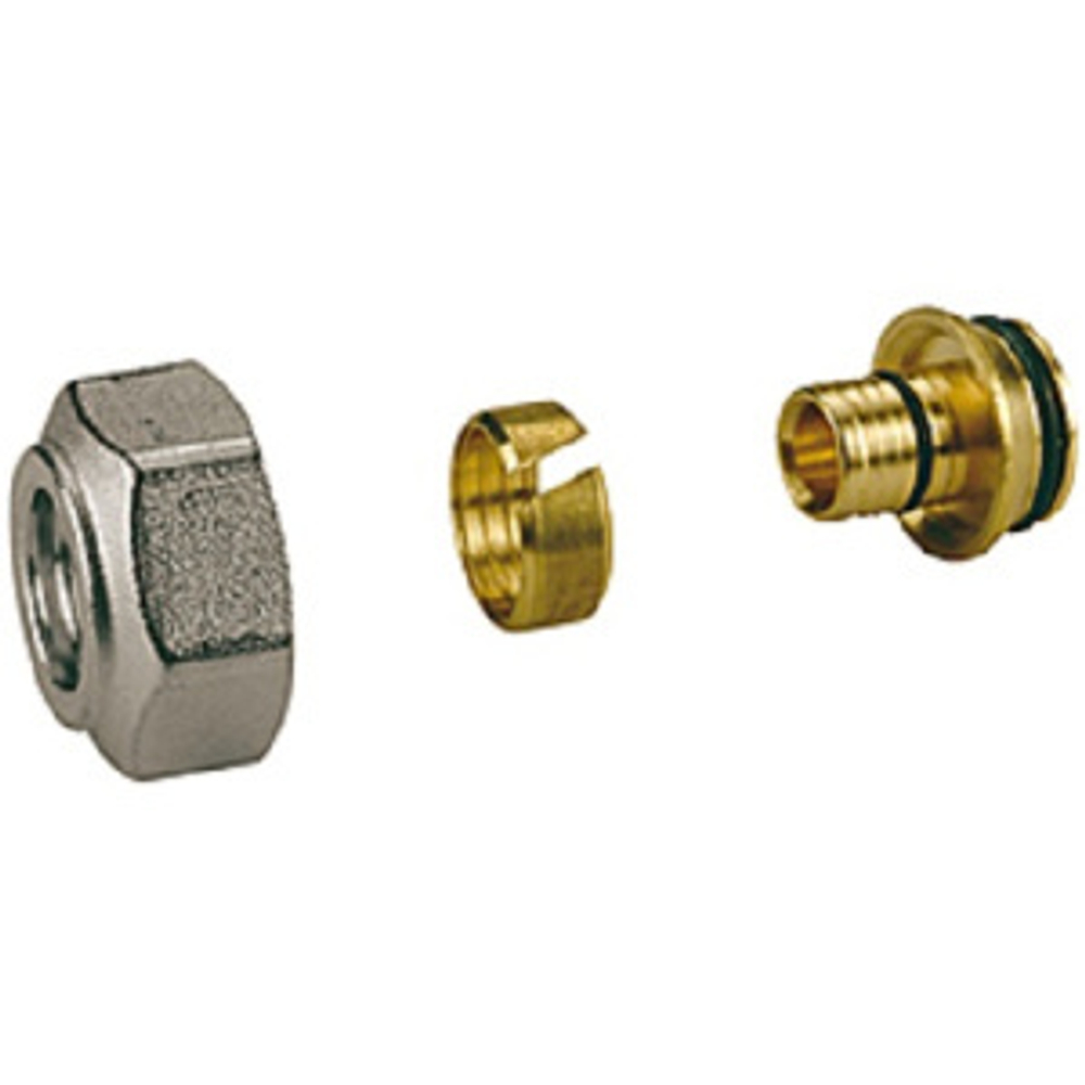 Переходник для пластиковой трубы с соединением евроконус, 3/4"E x(20x2)