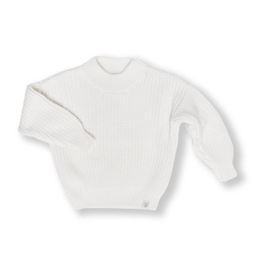Джемпер вязаный oversize экрю