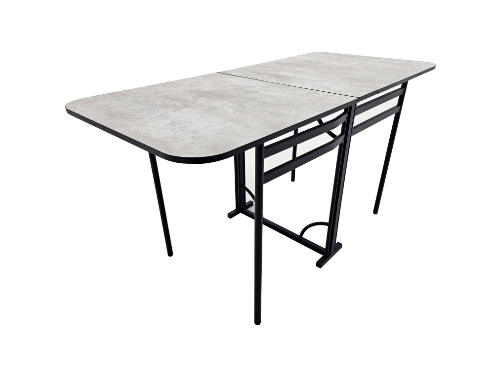 Стол-книжка Мир стульев Искра, Цемент, Черный муар