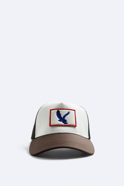 ZARA КОМБИНИРОВАННАЯ КЕПКА С НАШИВКОЙ, РАЗНЫЕ