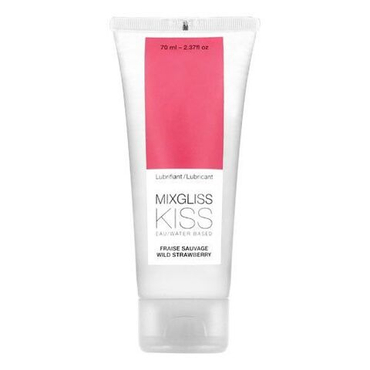 Ароматизированный лубрикант на водной основе MIXGLISS Kiss Земляника, 70мл