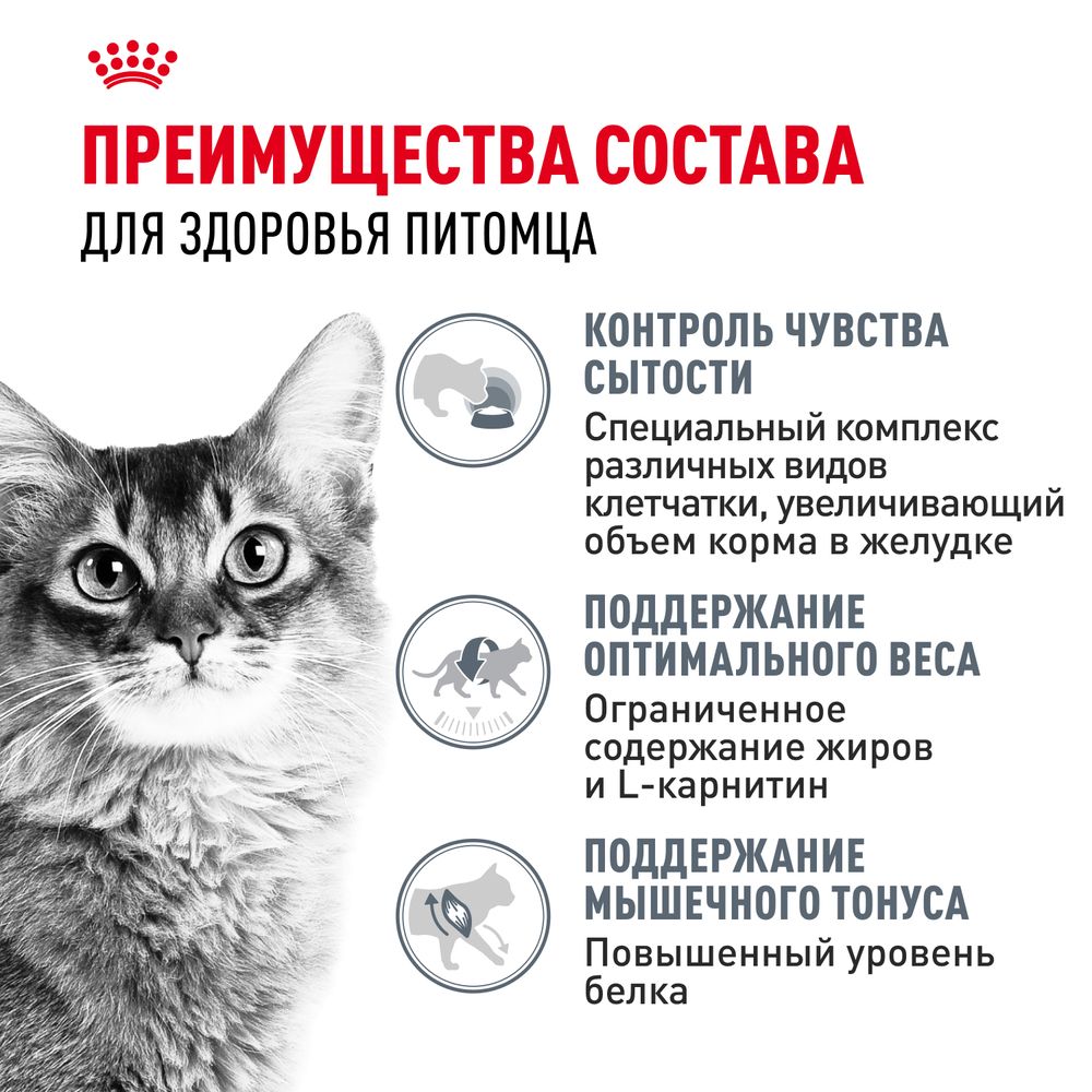 Уценка! Срок 07.07.26/ Пауч Royal Canin Light Weight Care для взрослых кошек, для профилактики избыточного веса, мелкие кусочки в соусе