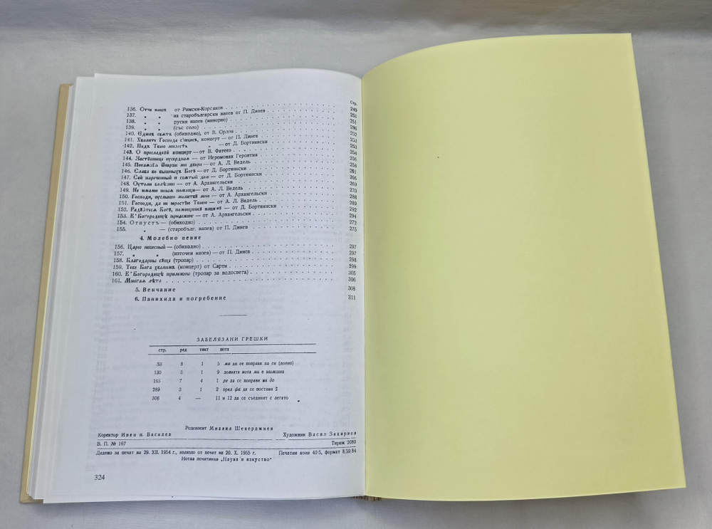 № 088 Сборник церковных песнопений для трехголосного хора: сост. Петр Динев