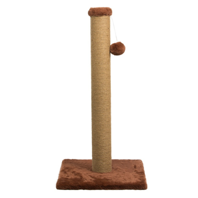 Когтеточка dubex столбик персиковый длинный ворс 39*39*80см /tvr 40-1/lc1350