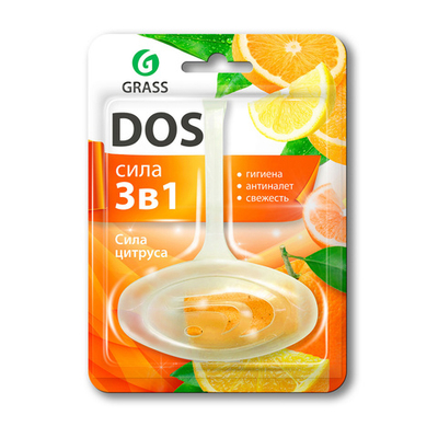 GRASS DOS СИЛА 3в1 подвесной блок для унитаза СИЛА ЦИТРУСА