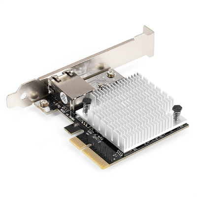 Сетевая карта Exegate EX296225RUS Сетевой адаптер ExeGate EXE-107S (PCI-E x4 v3.0, 1xRJ45, UTP 100Mbps/1000Mbps/2.5Gbps/10Gbps Marvell AQC107S)