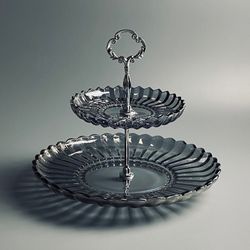 Lenardi 200-173 Двухъярусная этажерка в под.уп.(х8)Стекло