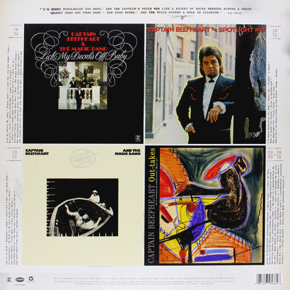 Captain Beefheart / Sun Zoom Spark: 1970 To 1972 (4LP)