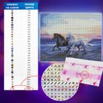 Картина стразами (алмазная мозаика) 40х50 см, ОСТРОВ СОКРОВИЩ "Бегущие по волнам", на подрамнике, 662428