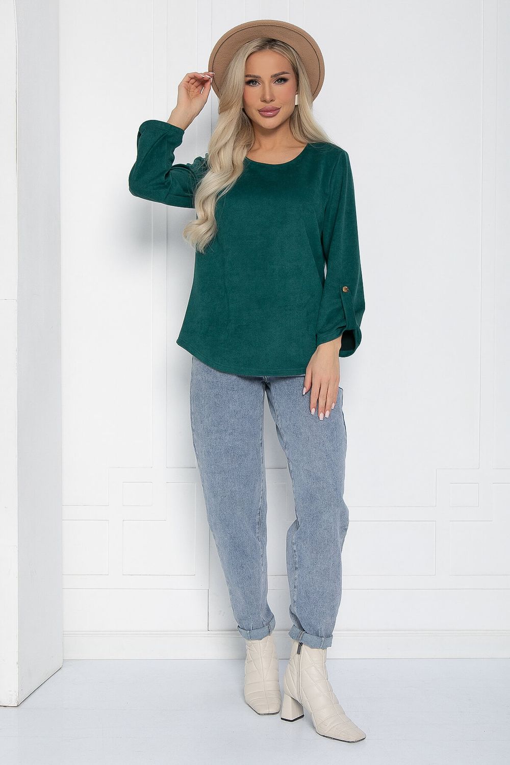 Блуза Линия успеха (зеленая) Б12557-12 LT Collection