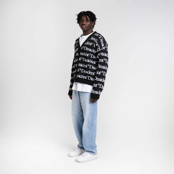 Кардиган Logo Pattern Черный - фото 7