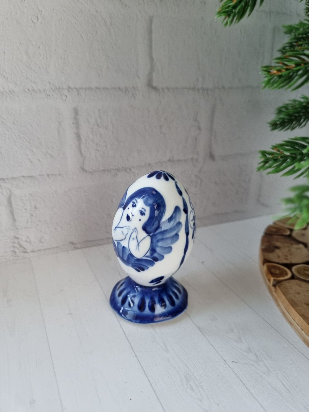 Яйцо пасхальное фигурка гжель