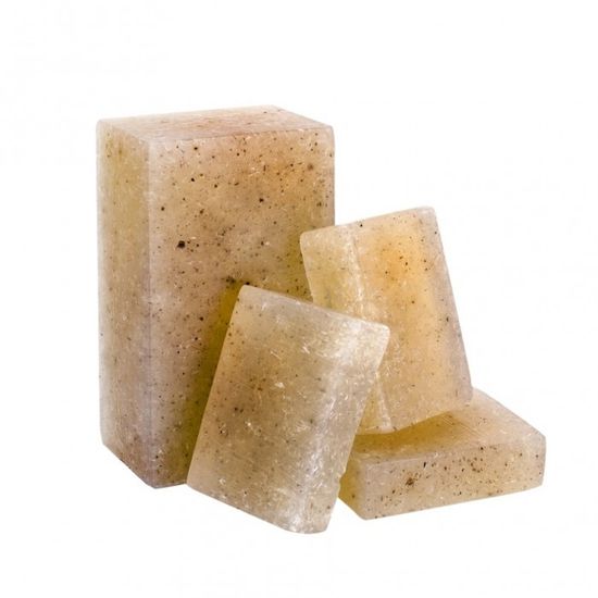 Мыло брусковое ДЛЯ БАНИ "ЭВКАЛИПТОВОЕ" с люфой и экстрактом винограда 80 гр.