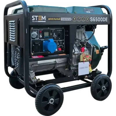 STEM Techno S6500DE генератор дизельный (6.5 кВт, электростартер, дисплей, подогрев) ГЕН019