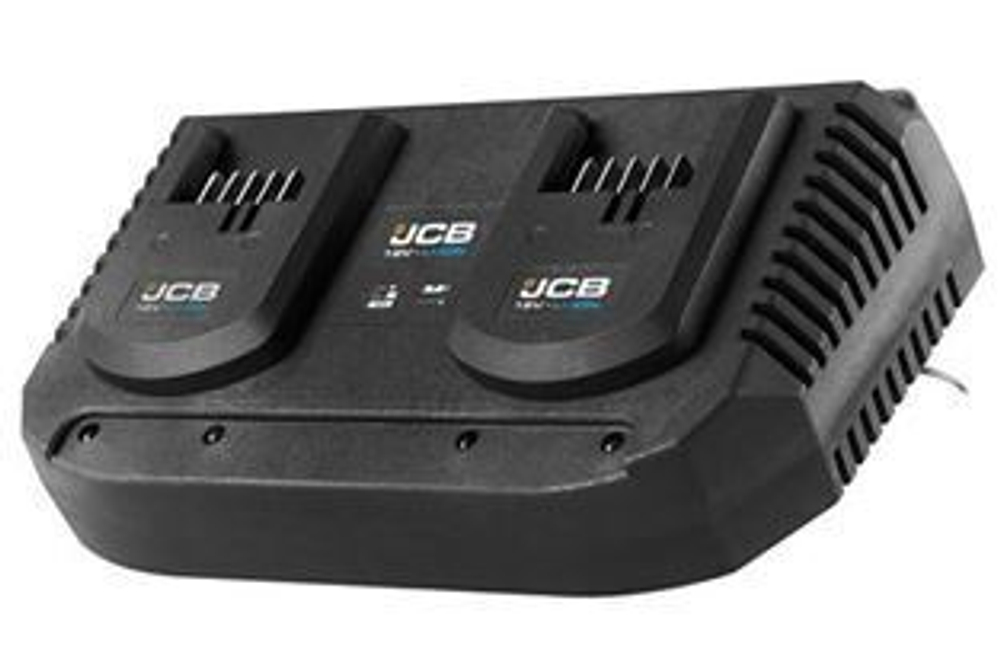 Зарядное устройство для аккумуляторных батарей двойное 18V, 2*3.5AH JCB JCB-18VDC-E