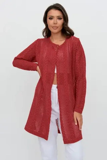 Кардиган 351801/красный