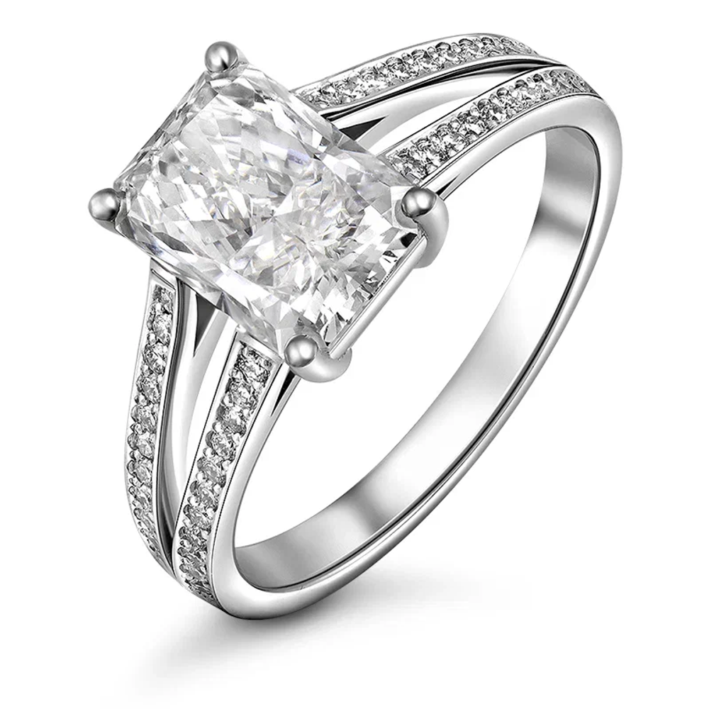 Кольцо с выращенными бриллиантами 2,200 ct