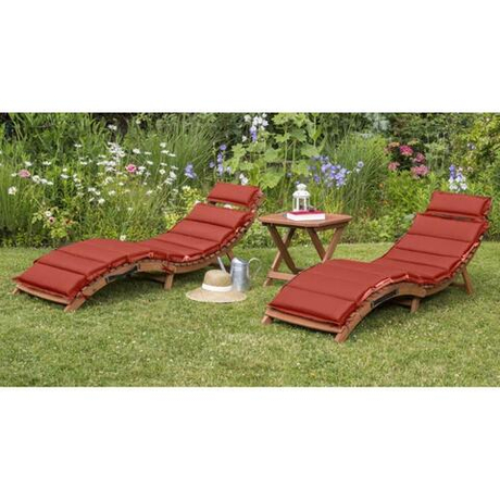 Комплект шезлонги и столик Afina AFM-803A-T133 Beige-Terracotta (2+1)